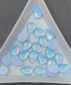 Glass Teardrops - BLUE - 25pc