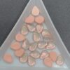 Glass Teardrops - PEACH - 25pc
