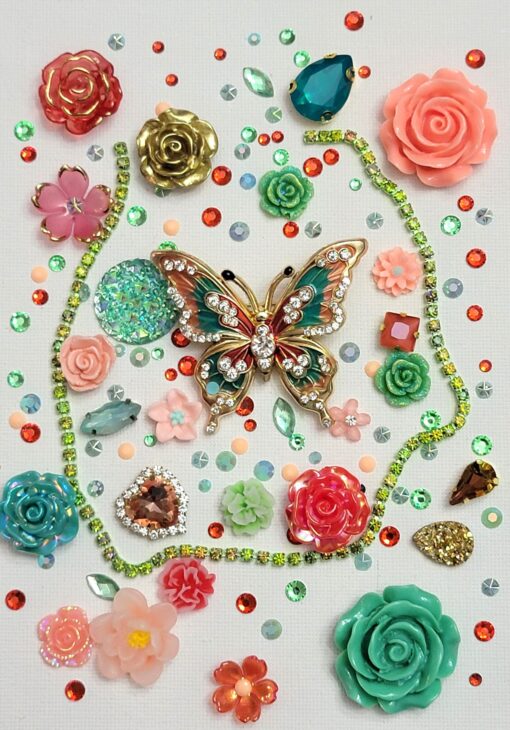 DEP 62 - Coral/Aqua Butterfly