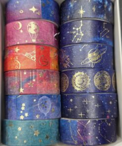 Space WASHI Tape set (12 pieces)